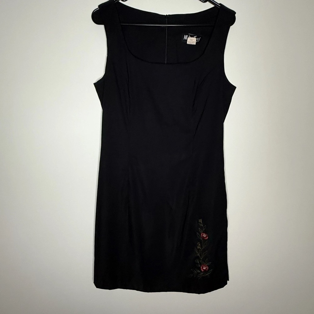 ALL THAT JAZZ Vintage Y2k Floral Embroidered 90's Dress Size 13/14